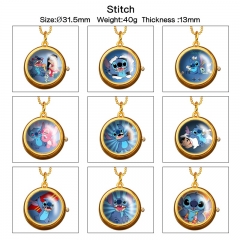 38 Styles Lilo & Stitch Cartoon Anime Alloy Watch Necklace