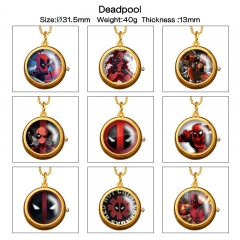 10 Styles Deadpool Cartoon Anime Alloy Watch Necklace