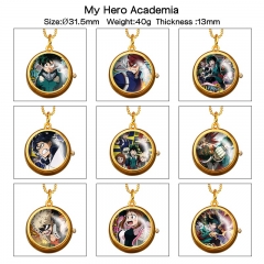 18 Styles My Hero Academia Cartoon Anime Alloy Watch Necklace