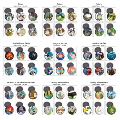 6pcs/set 14 Styles 75mm My Neighbor Totoro Hayao Miyazaki Cartoon Anime Refrigerator Magnet